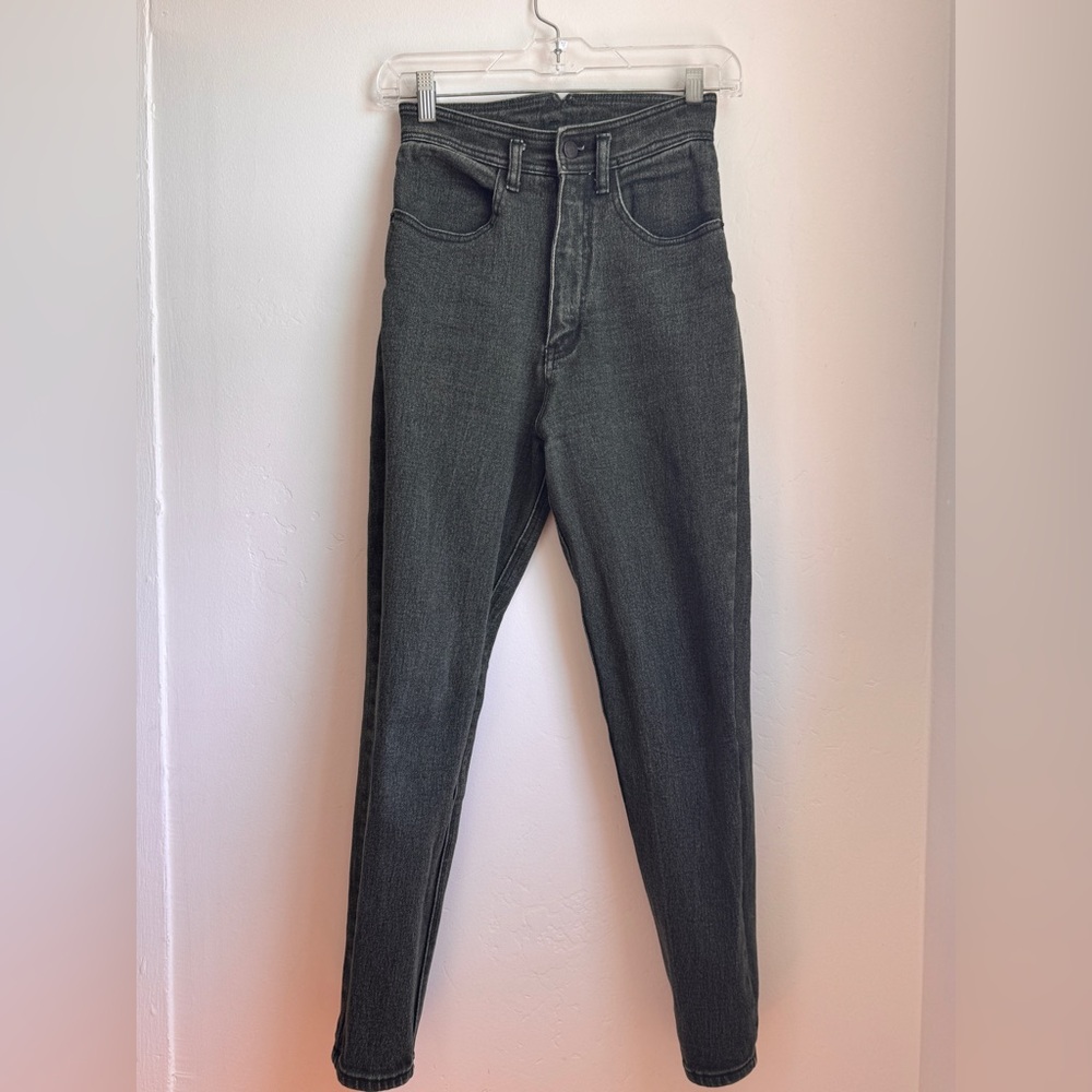 Vintage High-Waisted Green Jeans